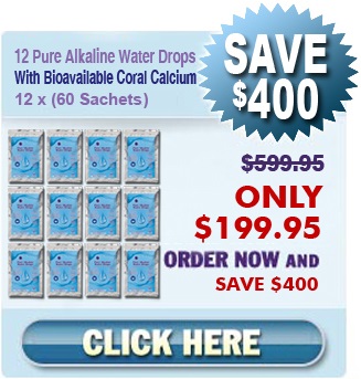 12 pure alkaline water drops